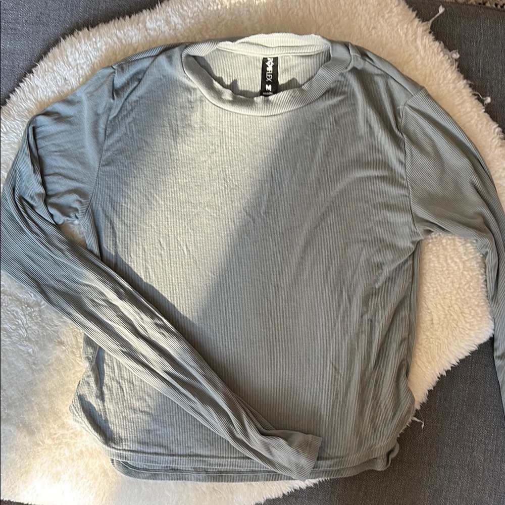 Popflex long sleeve tshirt in stormy grey